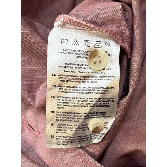 NEW Chef Works Urban Collection Roll Tab Sleeve Chambray Shirt Rose Size Large - Picture 9 of 13